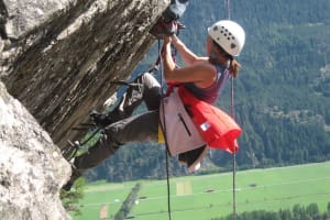 Klettersteig am Lehner Wasserfall in Tirol