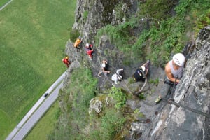 Klettersteig an der Burgsteiner Wand in Tirol