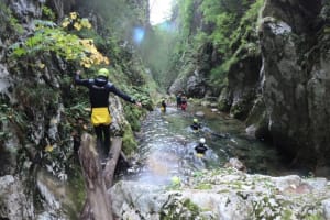 Canyoning in Nevidio at Durmitor National Park near Zabljak
