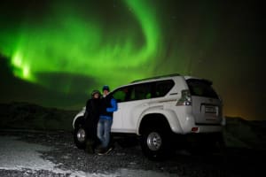 Private Northern Lights chase in a Super Jeep from Reykjavik