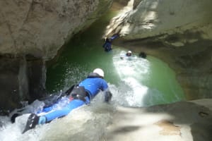 Canyoning Descent of the Clue du Riolan near Nice