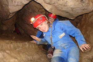 Caving in the Vicdessos Underground River in Ariège, near Foix