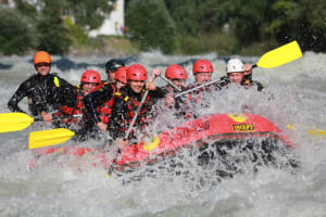 Descente en rafting sur l'Ötztaler Ache près d'Imst