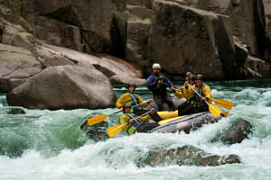 Rafting down Paiva River in Arouca, near Porto