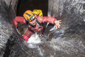 Caving in the Cave of Vicdessos, Ariege