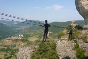 Via ferrata of Liaucous in the Tarn gorges