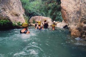 Canyoning en el cañon de Anna, Valencia