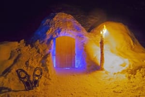 Soirée dans un Igloo dans les vallées de Courchevel