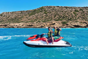 Jet-Ski-Ausflug zum Naturschutzgebiet Los Deltas in Palma de Mallorca