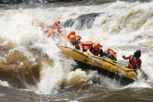 Rafting en eau vive à Victoria Falls