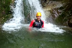 Canyoning in the Versoud Canyon, near Grenoble
