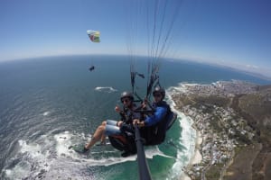 Vol en parapente tandem au-dessus du Cap