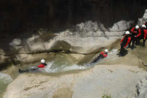 Canyoning Descent of the Clue du Haut-Jabron in the Verdon, near Castellane
