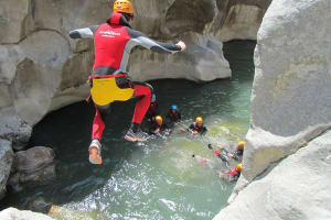 Canyoning in the Buitreras Canyon near Marbella, Málaga