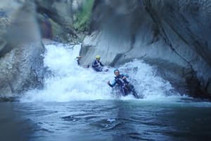 Canyoning in the Gorges du Llech, Pyrénées-Orientales