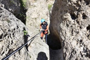 Via ferrata de Villena in the castle of Salva Tierra, near Alicante