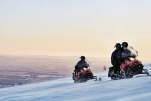 Motorschlittensafari auf den Gipfel des Ylläs-Fells