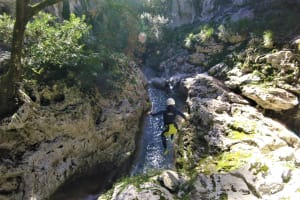 Canyoning in the Coanegra Ravine in Palma de Mallorca