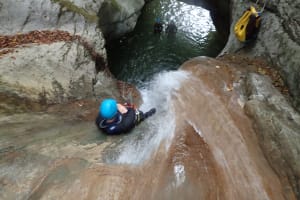 Canyon of Ternèze in the Bauges Massif, near Chambéry