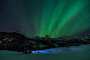 Nordlicht-Ausflug mit dem Minivan in Alta