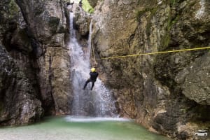 Canyoning in the Fratarica Gorge starting from Bovec