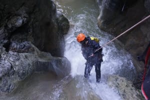 Mega Rema Canyon with 35m (115ft) waterfall near Athens