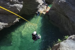 Sporty Day in the Barbaira canyon at Rocheta Nervinnia near Nice