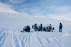 Schneemobil und geheime Lagune von Reykjavik aus