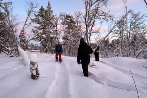 Excursion en raquettes à partir de Kiruna