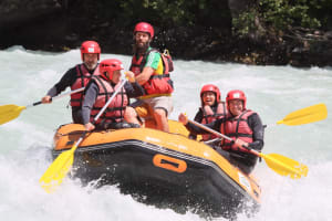 Rafting down the Durance between Saint-Clément and Embrun