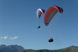 Tandem paragliding in Castejon de Sos, near Benasque, Huesca
