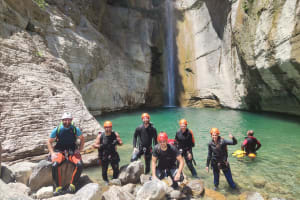 Cayoning Excursion at the Manikia Gorge on Evia Island
