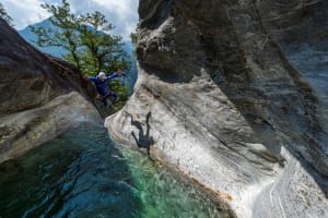 Family Boggera Canyon near Locarno, Ticino