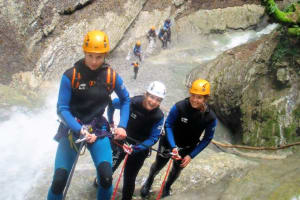 Talloires waterfalls Canyon near Lake Annecy