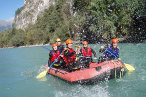 Descente en rafting sur l'Imster Schlucht près d'Imst