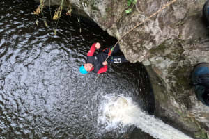 Canyoning Discovery in the Arcueil River in Auvergne, near Clermont-Ferrand