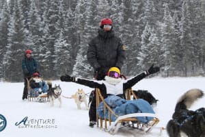 Randonnée privée en traîneau à chiens à Rivière-Rouge près de Mont-Tremblant