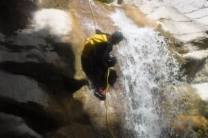 Canyoning aux Gours du Ray, près de Gréolières, sur la Côte d'Azur