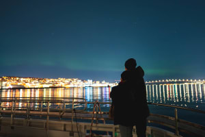 Croisière d'observation des aurores boréales en bateau électrique depuis Tromsø