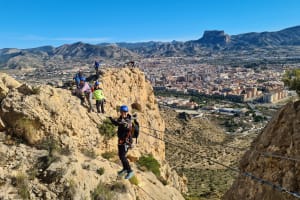 Via Ferrata del Bolon K3 in Elda, close to Alicante