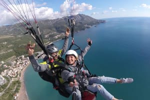 Tandem Paragliding Flight near Budva, Montenegro