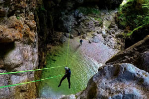 Adrenaline Canyoning in the Fratarica Canyon from Bovec
