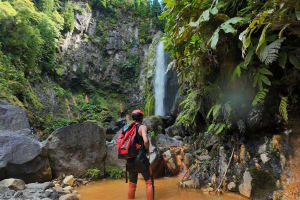 Canyoning in São Miguel in the Lombadas canyon, Azores