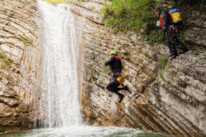 Beginner Canyoning in Rio Vione from Tignale, Lake Garda