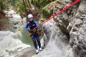 Descent of the Angon canyon near Annecy
