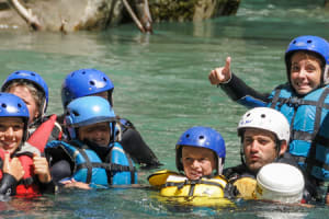 Aquatic hike in the Verdon gorges