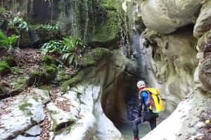 Descent of the Fontenex canyon near Annecy