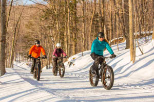 Location de Fat Bike dans le Parc du Mont-St-Bruno, Montréal