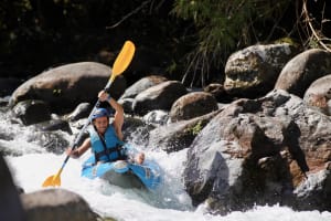 Air Boat / Kayak Rafting down the Gave de Pau from Villelongue, Hautes-Pyrénées