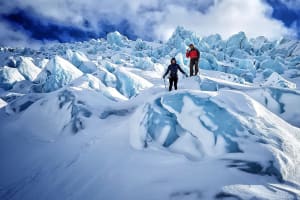 Senderismo glaciar de nivel intermedio por el glaciar Falljökull, en Vatnajökull, con salida desde Skaftafell